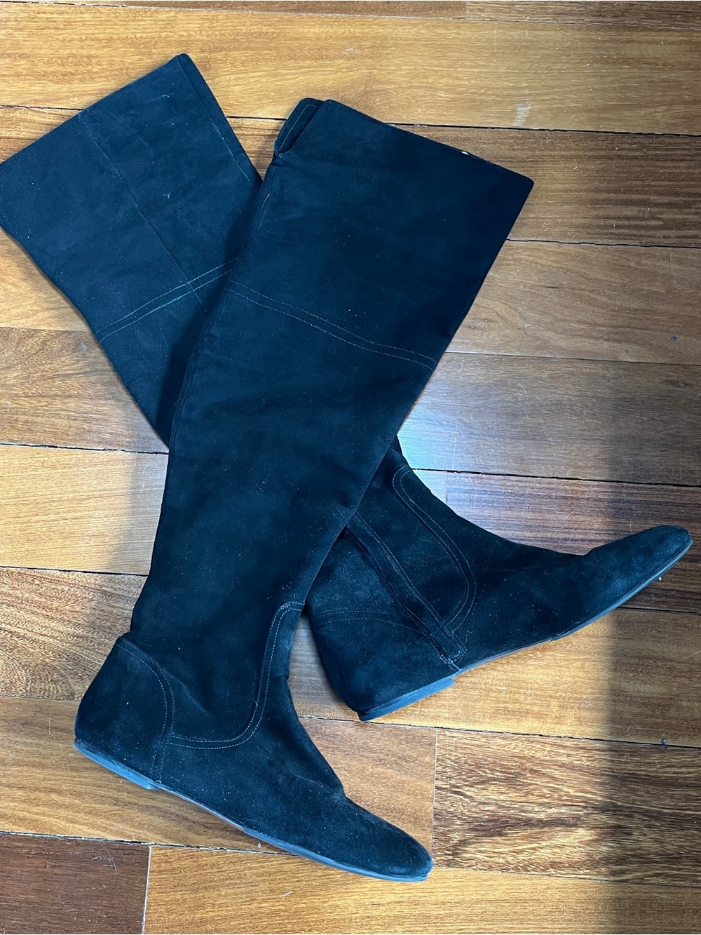 Cole Haan Black Suede Over-The-Knee Boots